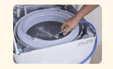 東京ガスのハウスクリーニング　洗濯機クリーニング
