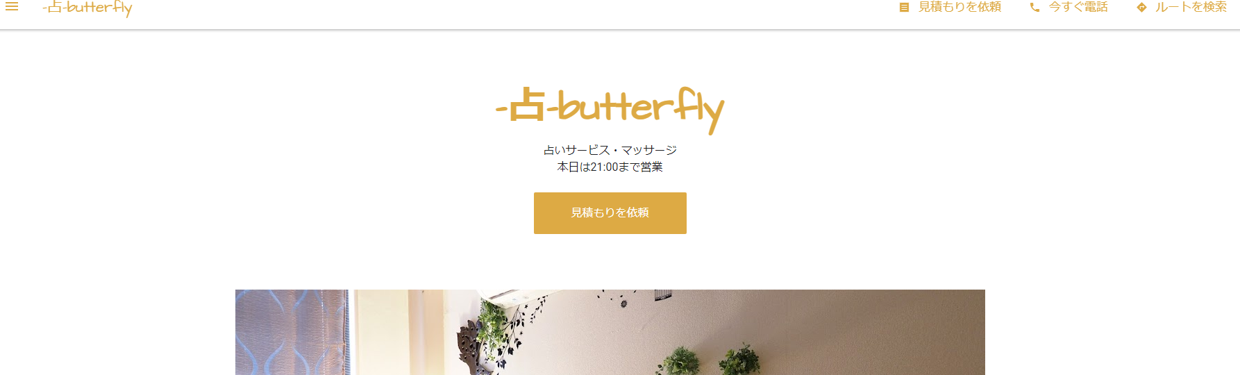 占 butterfly